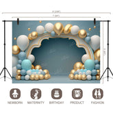 LB0566 Balloons Garland Princess & Prince Backdrop